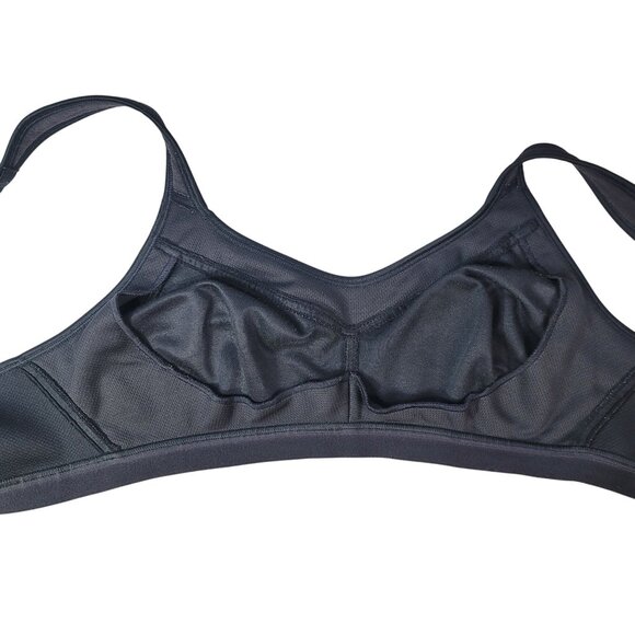 Playtex 18 Hour Wirefree Active Bra Black 40B Adjustable Straps Full Coverage - Picture 8 of 10
